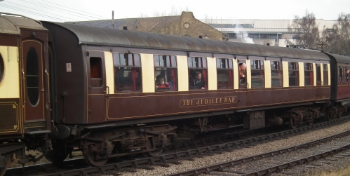 BR 4588 Mk 1 Tourist Second Open (now Bar Car) built 1956