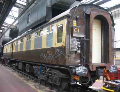 BR 34991 Mk 1 Brake Corridor Second (later Baggage Car) built 1956