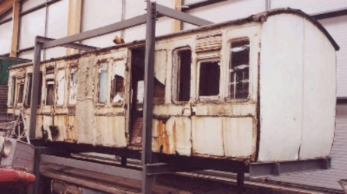 GWR 801  810?? 5 compartment Four wheel Third (body only) Scrapped built 1886