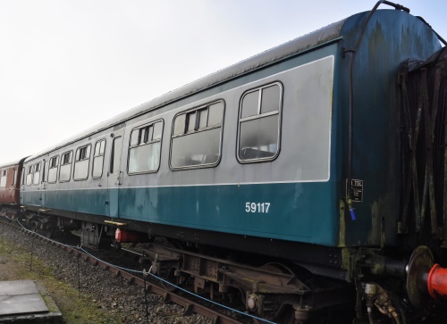 BR 59117 Class 101 DMU: Trailer Composite Lavatory built 1958