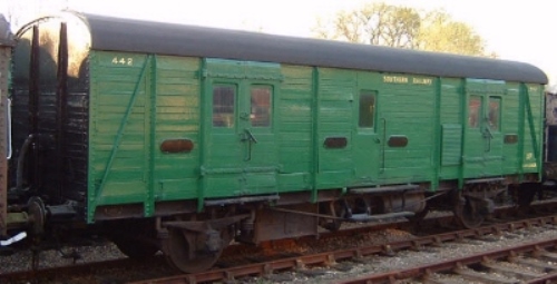 SR 442 Four-wheel Guard/Luggage Van (body scrapped) built 1937