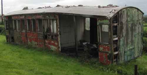 LSWR 72 Four-wheel 5-compartment Third (body only) built 1881