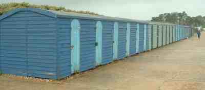 Metropolitan Three Metropolitan Railway bodies (now beach huts) 