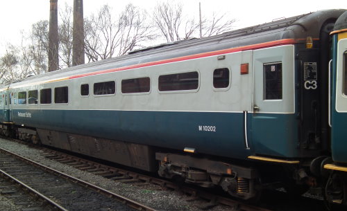 BR 40504 Mk 3 HST TRUK, later Mk 3a Kitchen Buffet First built 1977