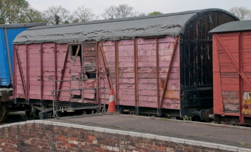 LMS 37141 Four-wheel CCT (Covered Carriage Truck) built 1938